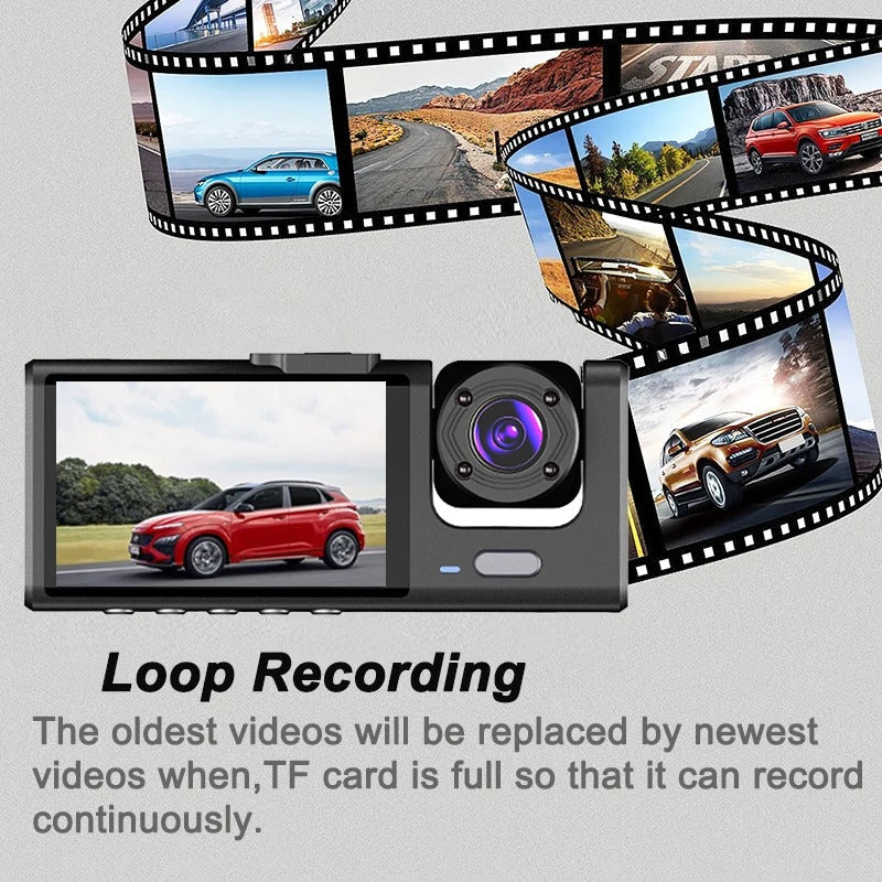 1080P Dvr 3 Dash Cam for Cars