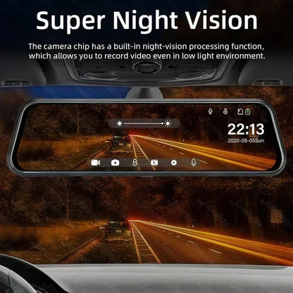 1080P Touch Screen Car DVR Front Rear Camera